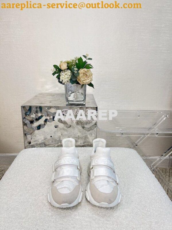 Replica Dior D-Wander Sneaker White Camouflage Technical Fabric KCK299 3