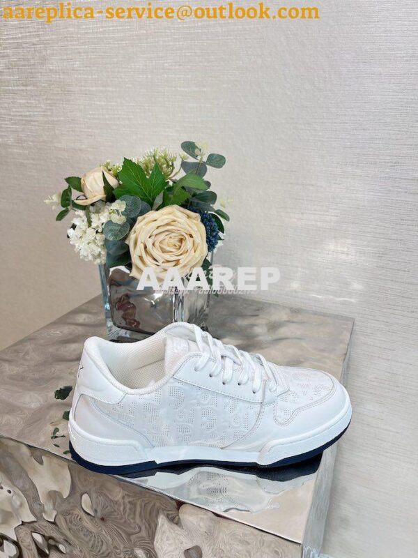 Replica Dior Men Female One Sneaker with Oblique Perforated Calfskin K 4