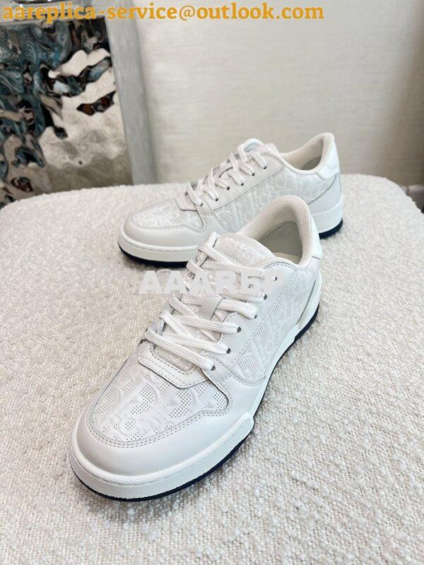 Replica Dior Men Female One Sneaker with Oblique Perforated Calfskin K 5