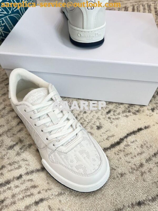 Replica Dior Men Female One Sneaker with Oblique Perforated Calfskin K 6