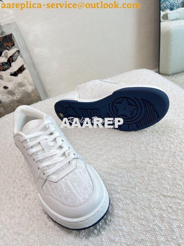 Replica Dior Men Female One Sneaker with Oblique Perforated Calfskin K 10