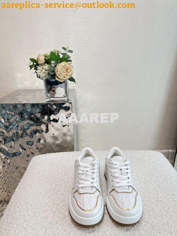 Replica Dior Men Female One Sneaker with Oblique Perforated Calfskin K 11