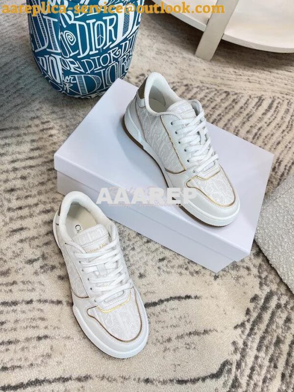 Replica Dior Men Female One Sneaker with Oblique Perforated Calfskin K 12