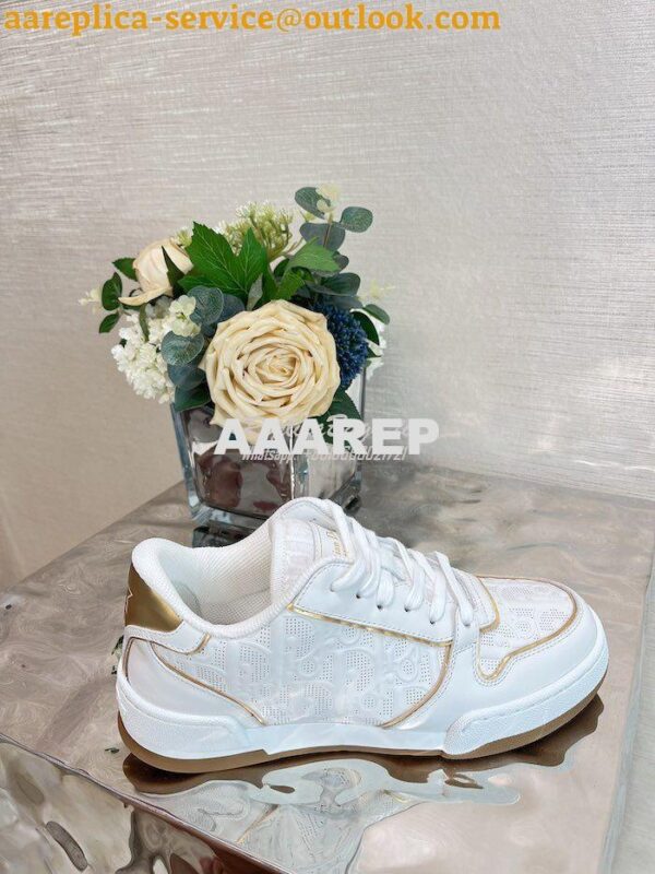 Replica Dior Men Female One Sneaker with Oblique Perforated Calfskin K 13