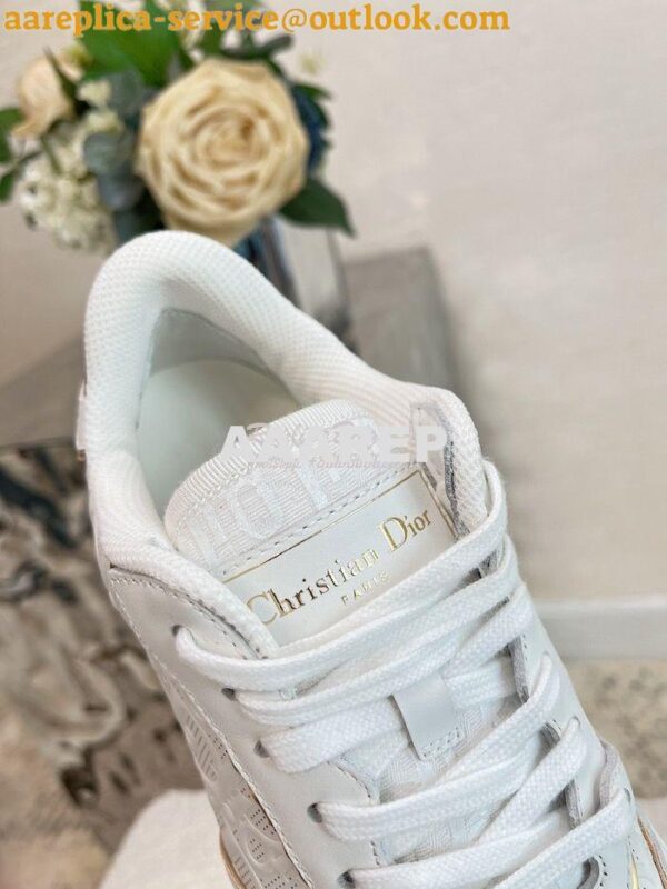 Replica Dior Men Female One Sneaker with Oblique Perforated Calfskin K 16