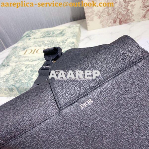 Replica Dior Saddle Bag Black Grained Calfskin 1ADPO093 5