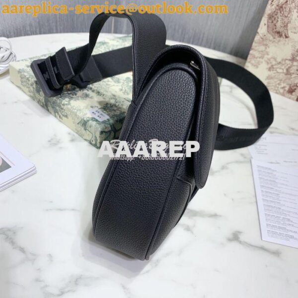 Replica Dior Saddle Bag Black Grained Calfskin 1ADPO093 7