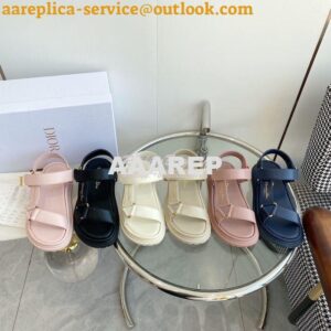 Replica Dior D-Wave Sandals in Lambskin KCQ893