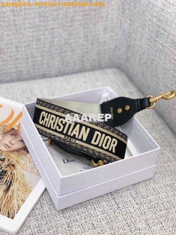 Replica Dior Shoulder Strap Black 14