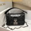 Replica Dior Small Addict Bag Denim Blue Lucky Star Cannage Lambskin M 2