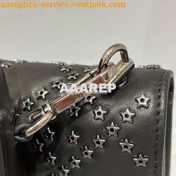 Replica Dior Small Addict Bag Black Lucky Star Cannage Lambskin M5821O 5