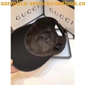 Replica Gucci Black Embroidered Loved Baseball Hat 2