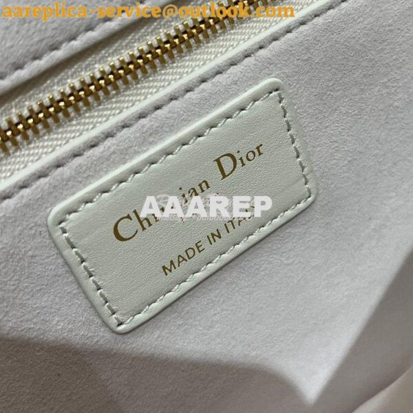 Replica Dior Small Addict Bag Latte Lucky Star Cannage Lambskin M5821O 9