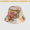 Replica Gucci Bucket hat with Gucci frame print 2