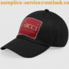 Replica Gucci Dapper Dan GG Black Leather Hat 2