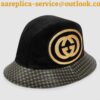 Replica Gucci Cotton baseball hat with Gucci label black