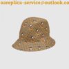 Replica Gucci Dapper Dan GG Black Leather Hat