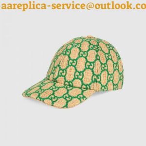 Replica Gucci Online Exclusive GG baseball hat with snakeskin