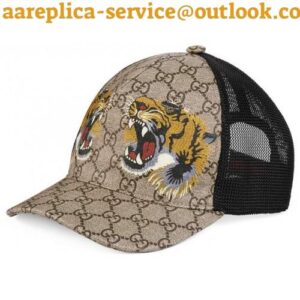 Replica Gucci Tigers print GG Supreme baseball hat426887