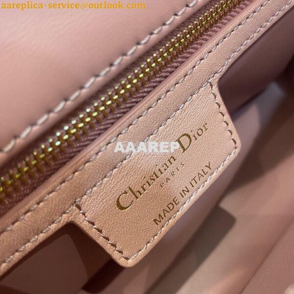 Replica Dior Small Caro Bag Soft Cannage Calfskin M9241 Pink Gradient 9