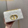 Replica Dior Small Caro Bag Steel Grey Quilted Macrocannage Calfskin w 2