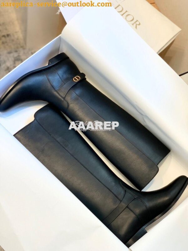 Replica Dior Empreinte Boot Black Soft Calfskin KCI607 Black