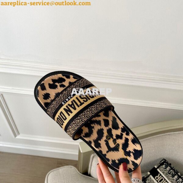 Replica Dior Dway Slide Embroidered Cotton KCQ550 ii 15