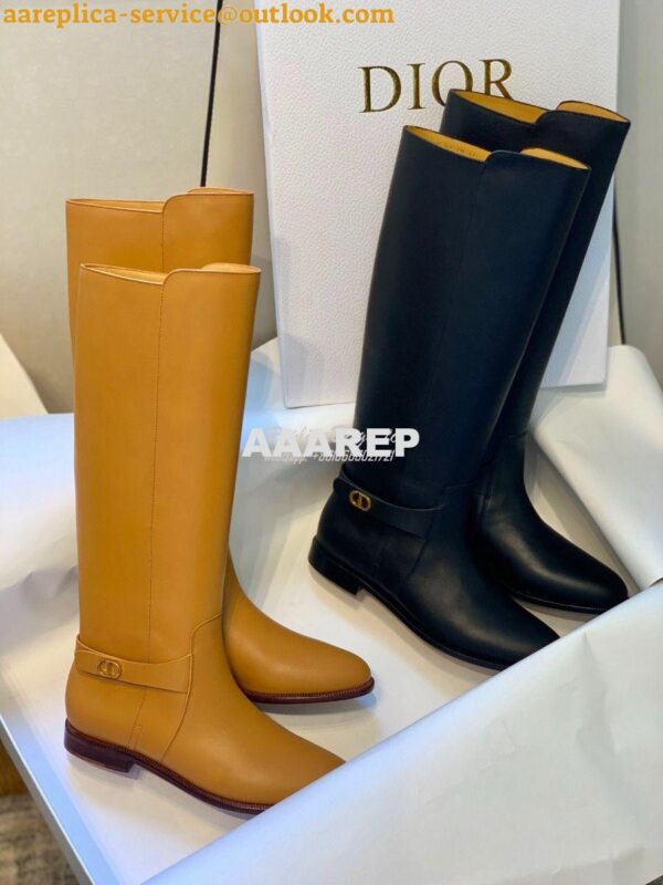 Replica Dior Empreinte Boot Black Soft Calfskin KCI607 Black 2