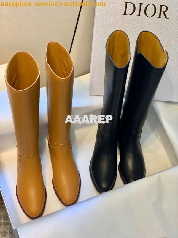 Replica Dior Empreinte Boot Black Soft Calfskin KCI607 Black 3