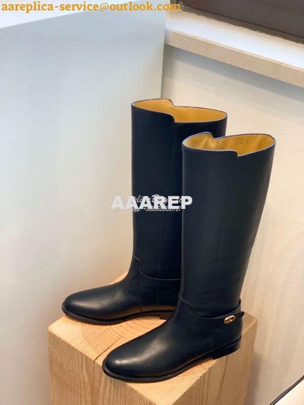 Replica Dior Empreinte Boot Black Soft Calfskin KCI607 Black 4