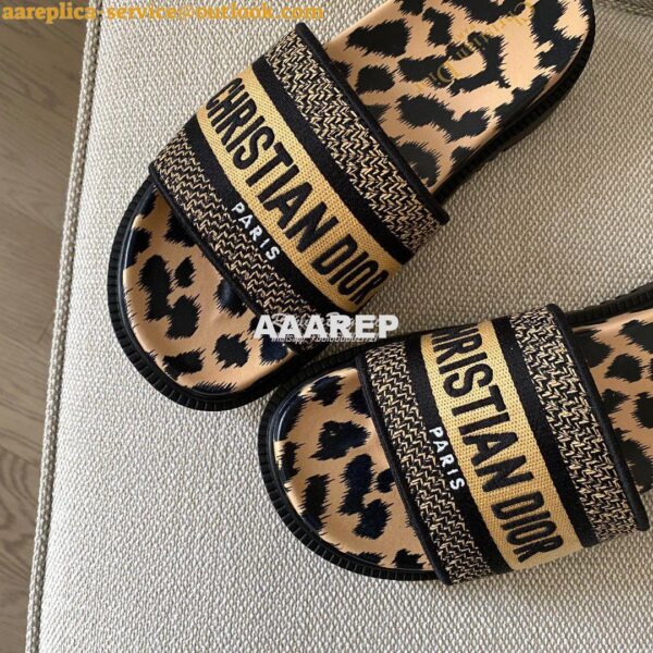 Replica Dior Dway Slide Embroidered Cotton KCQ550 ii 17