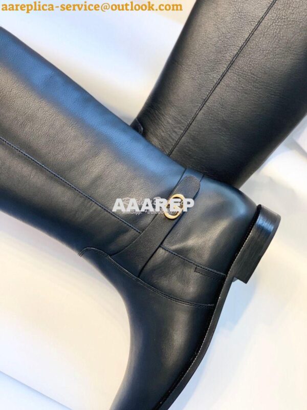 Replica Dior Empreinte Boot Black Soft Calfskin KCI607 Black 9