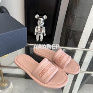 Replica Dior Every-D Slide Embossed Lambskin KCQ861 Pink 2