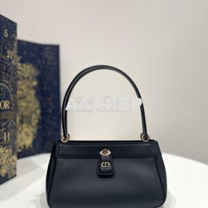 Replica Dior Small Key Bag Black Box Calfskin M1844