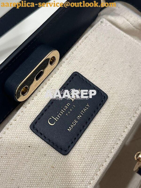 Replica Dior Small Key Bag Blue Oblique Jacquard M1844 11