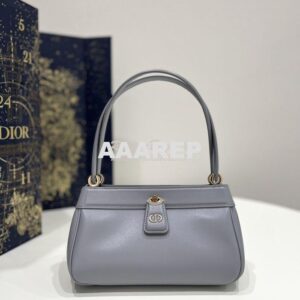 Replica Dior Small Key Bag Grey Box Calfskin M1844