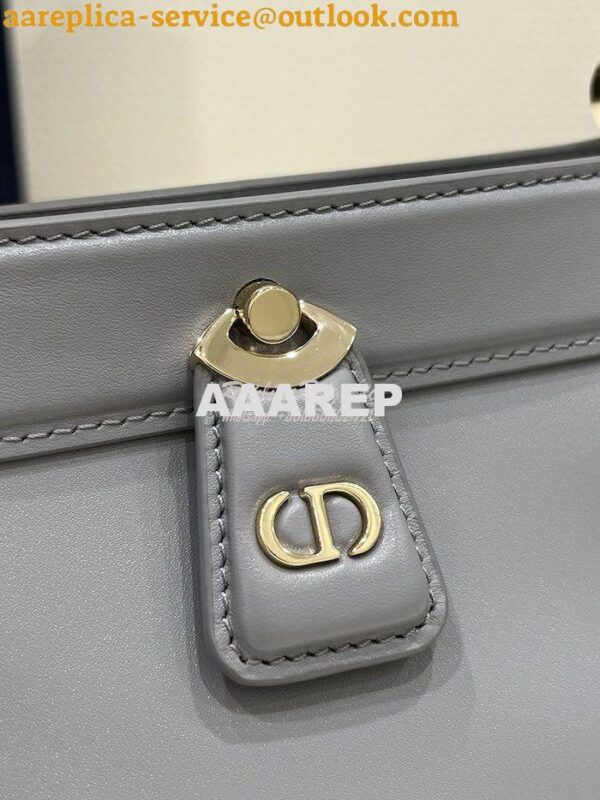 Replica Dior Small Key Bag Grey Box Calfskin M1844 4