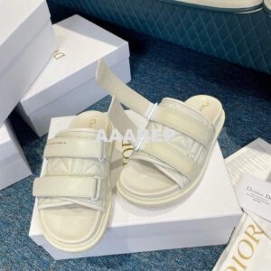 Replica Dior Women's Shoes DIO(R) Evolution Slide Quilted Cannage KCQ716CQC White