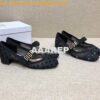 Replica Dior Mary Jane Ballet Pump in Black Mesh KCB651