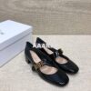 Replica Dior Mary Jane Ballet Pump Patent Calfskin KCB651 Beige