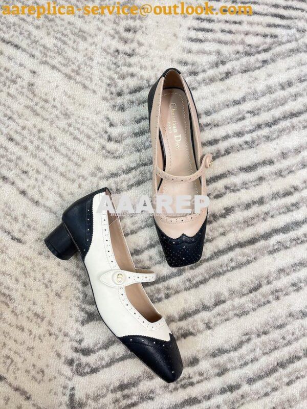 Replica Dior Spectadior Ballet Pump Perforated Calfskin KCB764 4