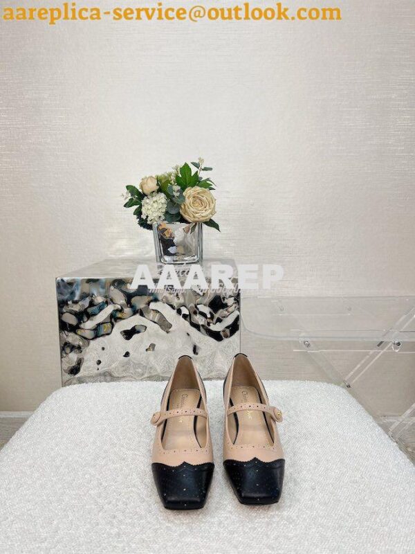 Replica Dior Spectadior Ballet Pump Perforated Calfskin KCB764 3