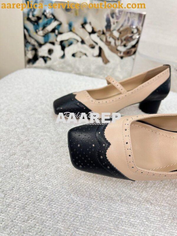 Replica Dior Spectadior Ballet Pump Perforated Calfskin KCB764 7