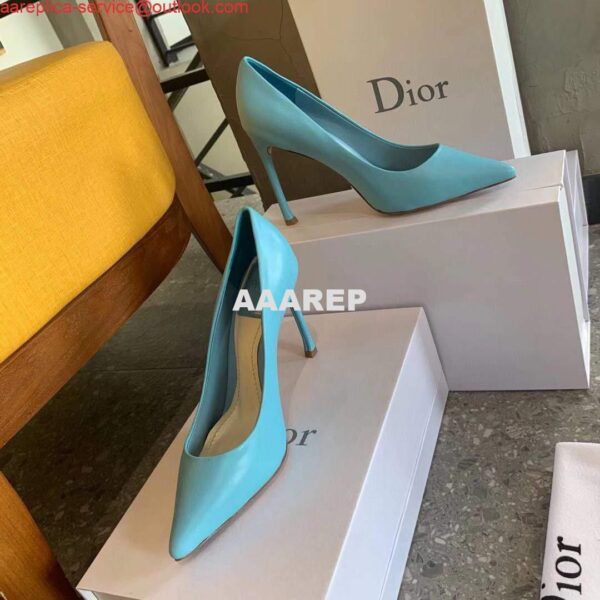 Replica Dior Women's Pump Dior Designer Shoes 81175 Blue 5