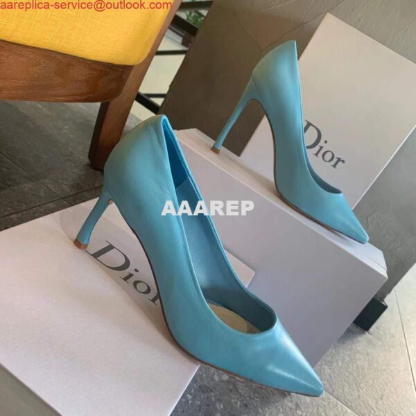 Replica Dior Women's Pump Dior Designer Shoes 81175 Blue 6