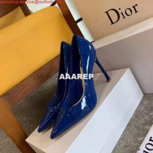 Replica Dior Women's Pump Dior Designer Shoes 81175 Navy Blue