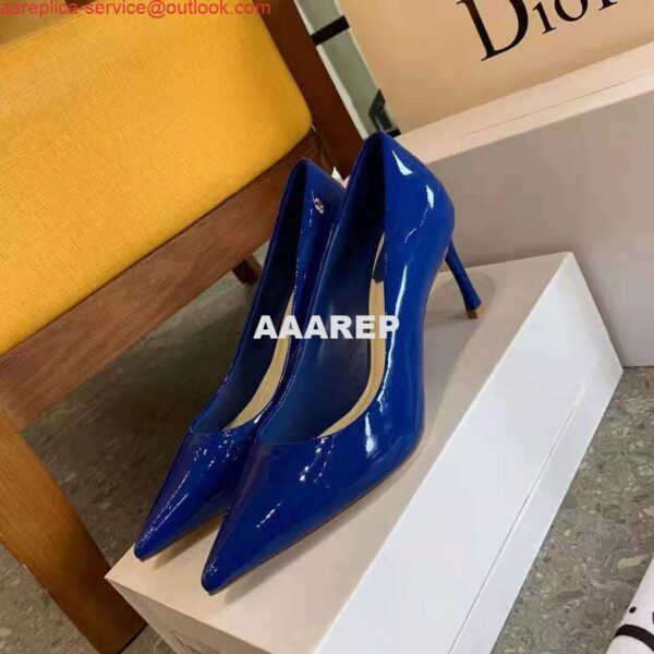 Replica Dior Women's Pump Dior Designer Shoes 81175 Navy Blue 6