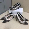 Replica Dior J'adior Slingback Black Plumetis Pump KCB567 2