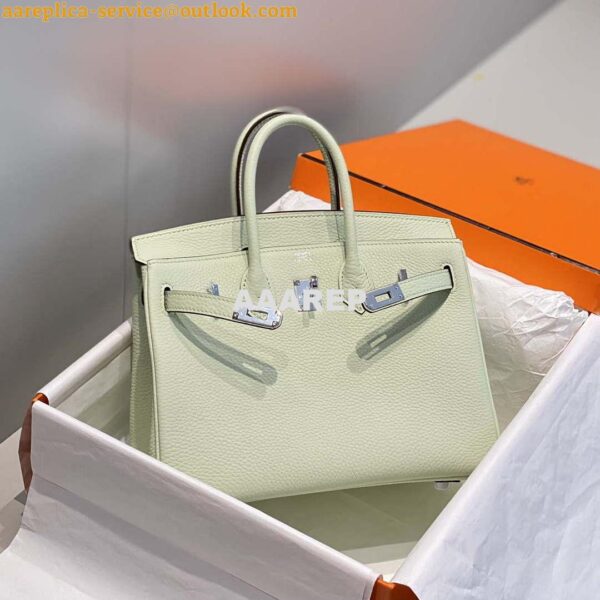 Replica Hermes Birkin Designer Tote Bag Togo Leather 28565 bubble green 5