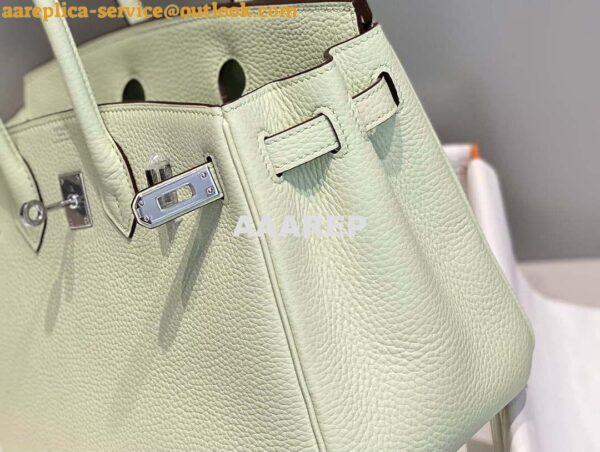 Replica Hermes Birkin Designer Tote Bag Togo Leather 28565 bubble green 9